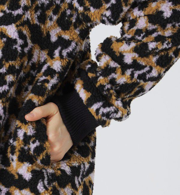  「【Safari12月号掲載】【UNISEX】レオパードボアコンビ ニットカーデ」|ニット・セーター|