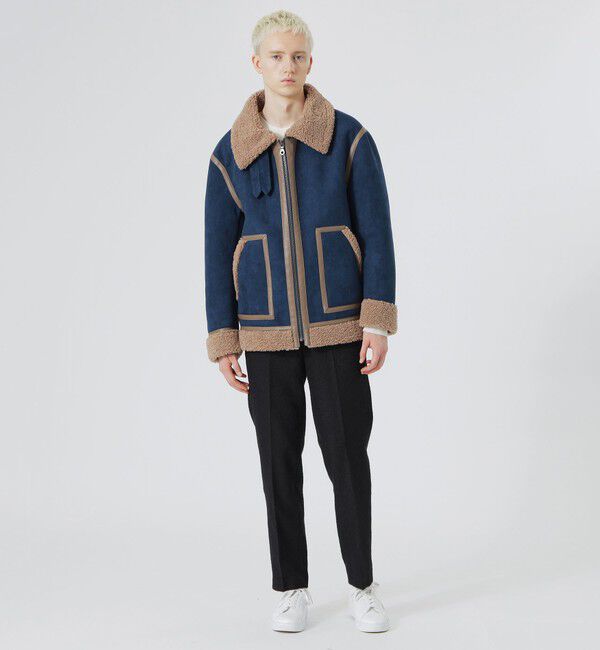  「【Safari12月号掲載】スエードライク ボマージャケット」|ブルゾン・スタジャン|