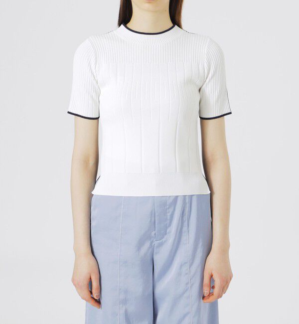  「【手洗い可】【ドラマ着用商品】2フェイスハーフスリーブニット」|ニット・セーター|