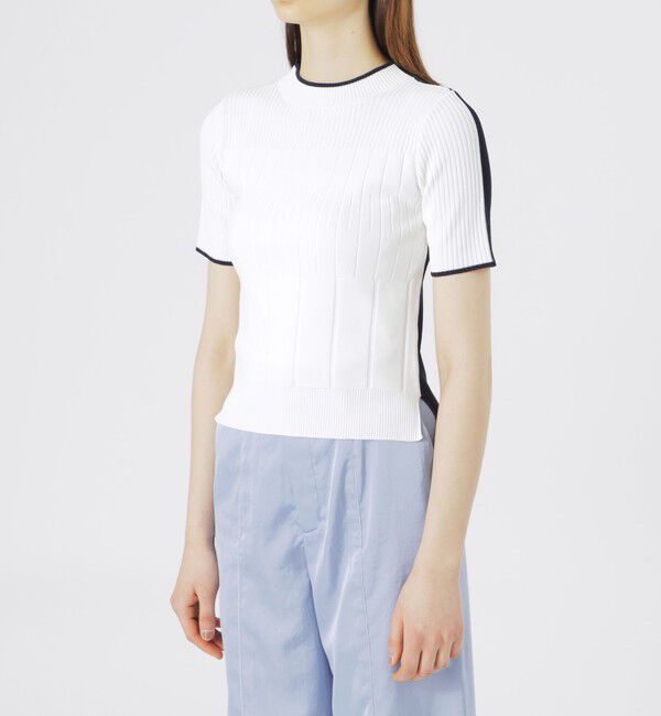  「【手洗い可】【ドラマ着用商品】2フェイスハーフスリーブニット」|ニット・セーター|