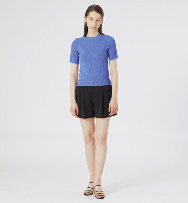  「【手洗い可】【ドラマ着用商品】2フェイスハーフスリーブニット」|ニット・セーター|