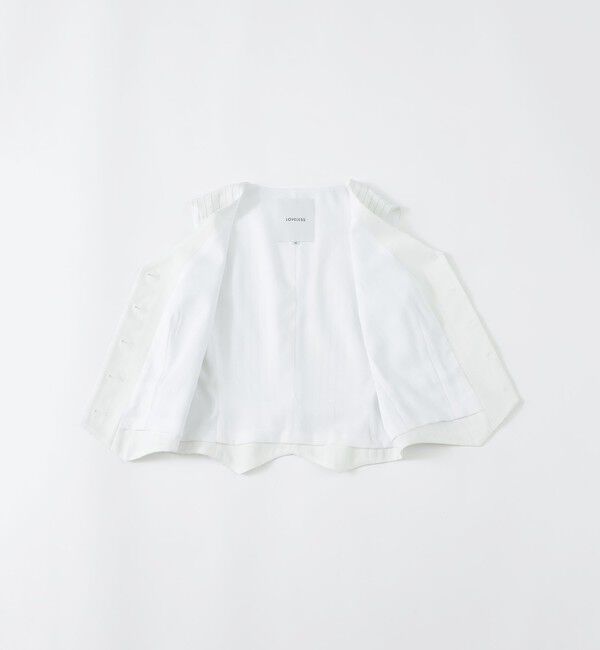  「【ウォッシャブル/セットアップ対応】ピンストライプベスト」|ベスト・ジレ|