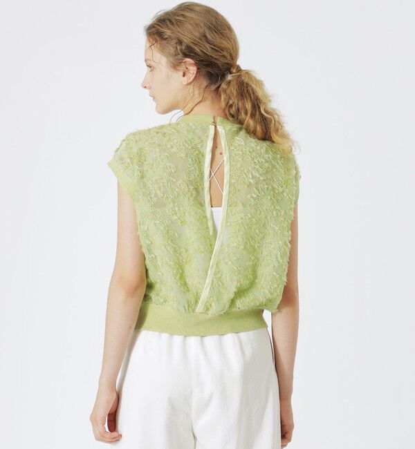  「カットジャカードシアートップス」|シャツ・ブラウス|