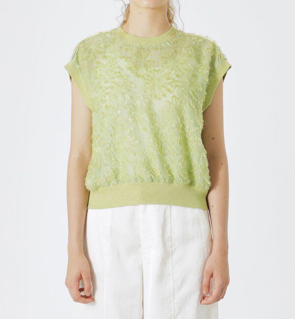  「カットジャカードシアートップス」|シャツ・ブラウス|