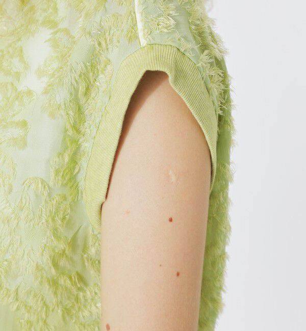  「カットジャカードシアートップス」|シャツ・ブラウス|