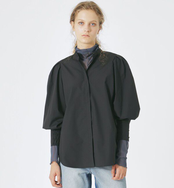  「マトンスリーブシャツ」|シャツ・ブラウス|ブラック