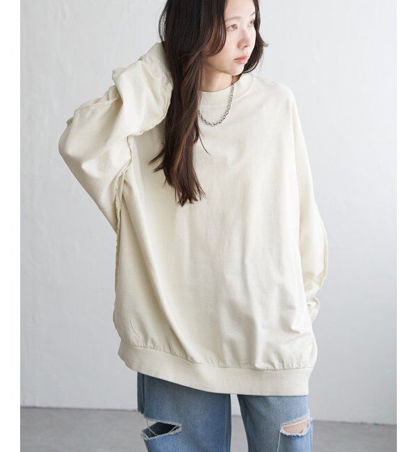 VENCE share style「インサイドアウトプルオーバー」|スウェット・ジャージ|クリーム