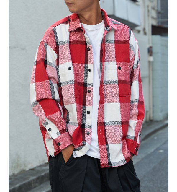 VENCE share style「TCヘビーネルシャツ」|シャツ・ブラウス|レッド