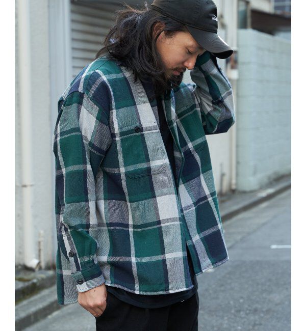 VENCE share style「TCヘビーネルシャツ」|シャツ・ブラウス|グリーン