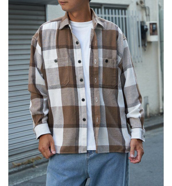 VENCE share style「TCヘビーネルシャツ」|シャツ・ブラウス|ベージュ