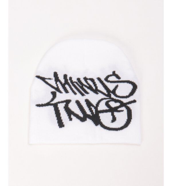 VENCE share style「グラフィティビーニーニット帽」|その他|ホワイト