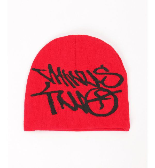 VENCE share style「グラフィティビーニーニット帽」|その他|レッド