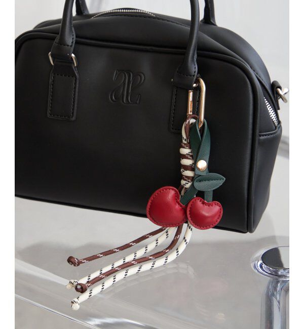 VENCE share style「レザーチェリーチャーム」|その他|ブラウン