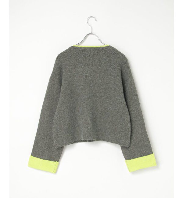 VENCE share style「アルパカタッチ配色カーディガン」|カーディガン|