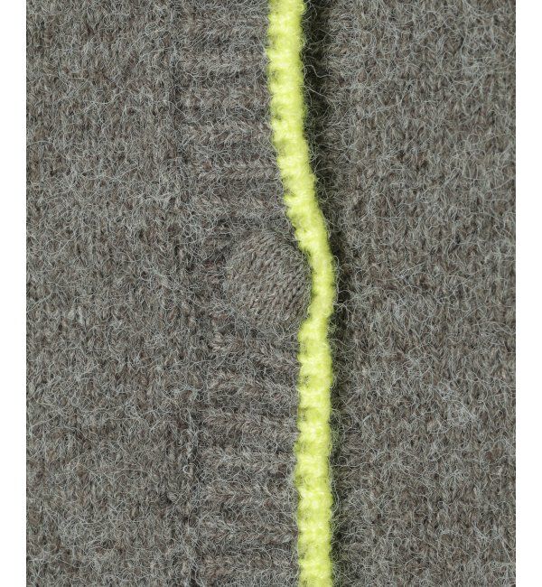 VENCE share style「アルパカタッチ配色カーディガン」|カーディガン|