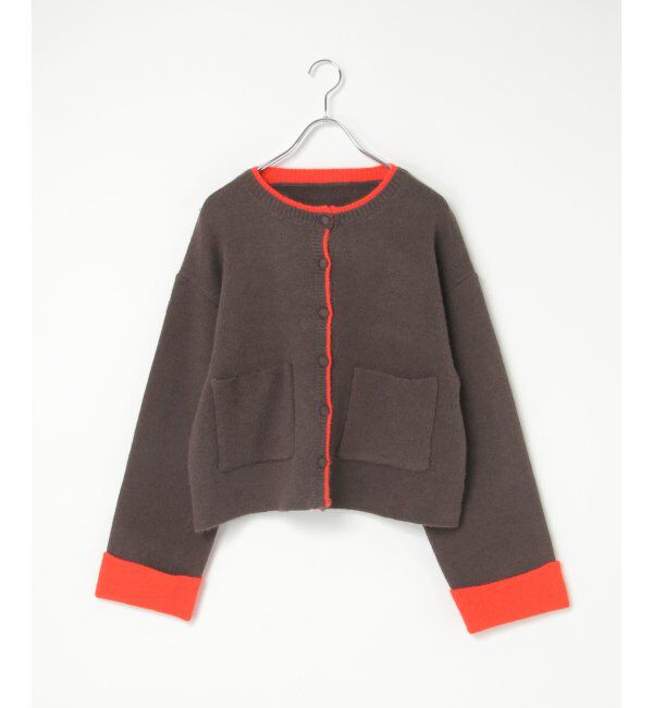 VENCE share style「アルパカタッチ配色カーディガン」|カーディガン|