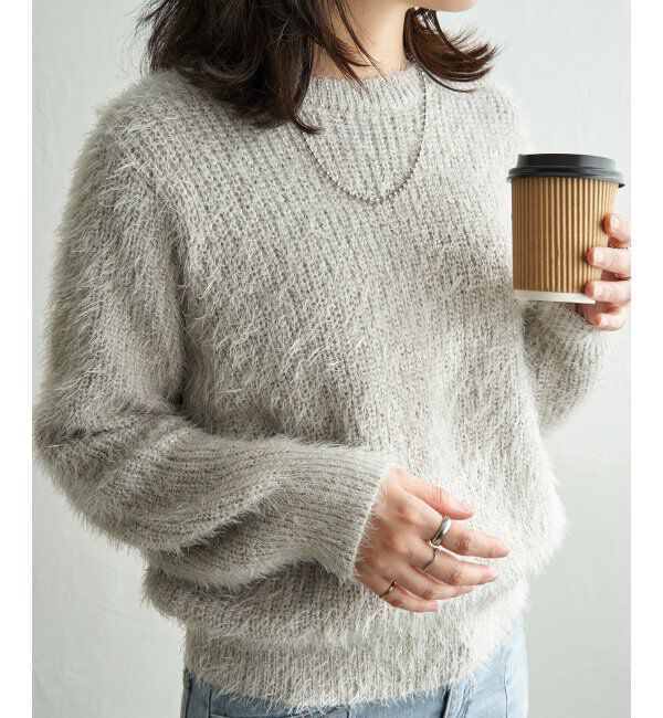 VENCE share style「6G片畦ラメシャギープルオーバー」|ニット・セーター|