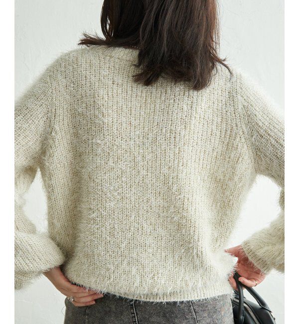 VENCE share style「6G片畦ラメシャギープルオーバー」|ニット・セーター|