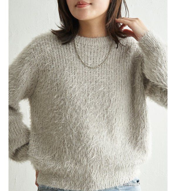 VENCE share style「6G片畦ラメシャギープルオーバー」|ニット・セーター|