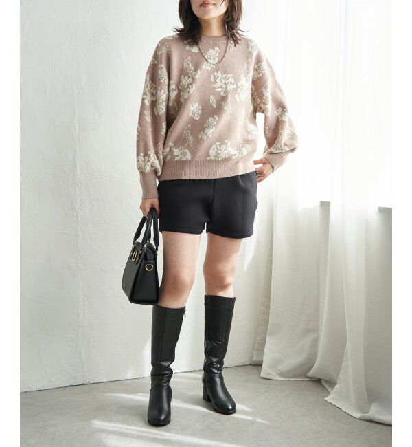 VENCE share style「フラワ－ジャガードプルオーバー」|ニット・セーター|