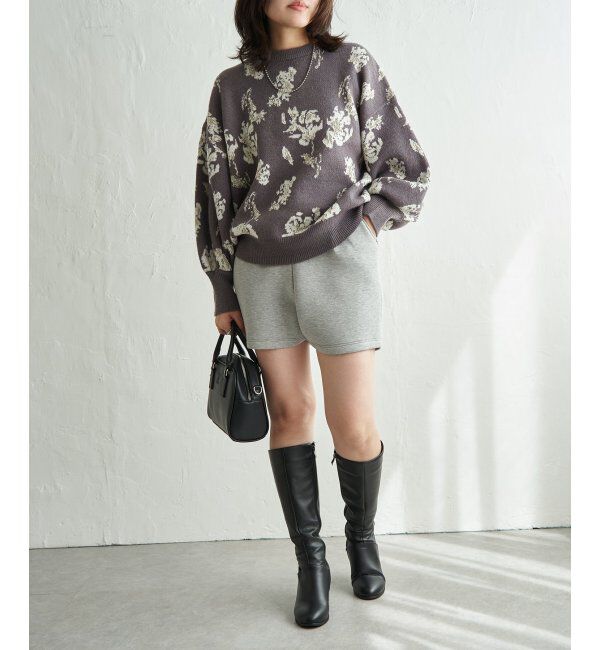 VENCE share style「フラワ－ジャガードプルオーバー」|ニット・セーター|