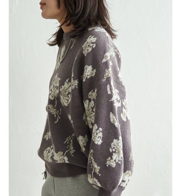 VENCE share style「フラワ－ジャガードプルオーバー」|ニット・セーター|