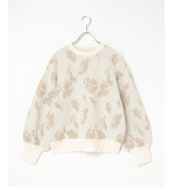 VENCE share style「フラワ－ジャガードプルオーバー」|ニット・セーター|