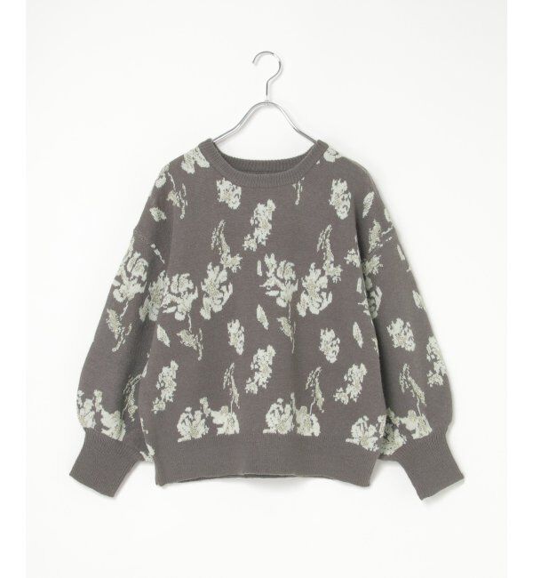VENCE share style「フラワ－ジャガードプルオーバー」|ニット・セーター|