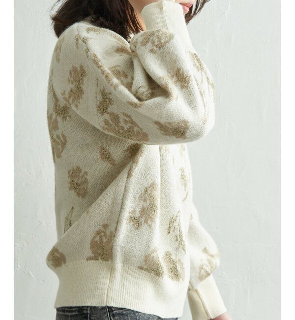 VENCE share style「フラワ－ジャガードプルオーバー」|ニット・セーター|