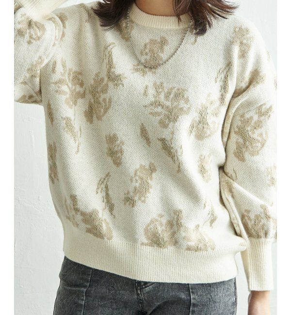 VENCE share style「フラワ－ジャガードプルオーバー」|ニット・セーター|