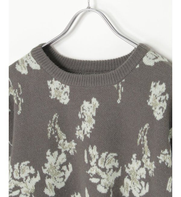 VENCE share style「フラワ－ジャガードプルオーバー」|ニット・セーター|