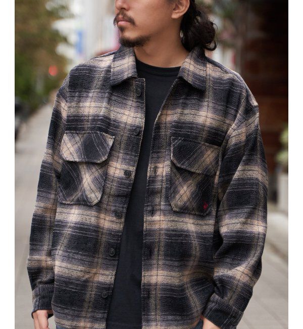 VENCE share style「BEVERLY HILLS POLO CLUB モールチェックCPO」|シャツ・ブラウス|ブラック