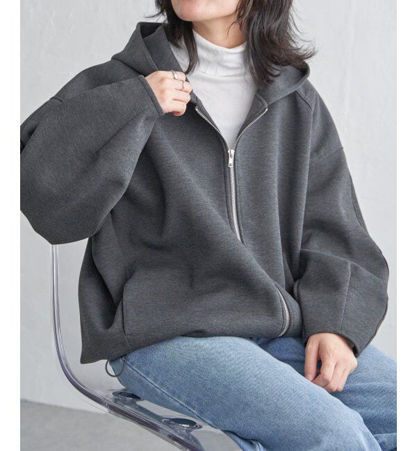 VENCE share style「ダンボールフードジャケット」|その他|チャコール