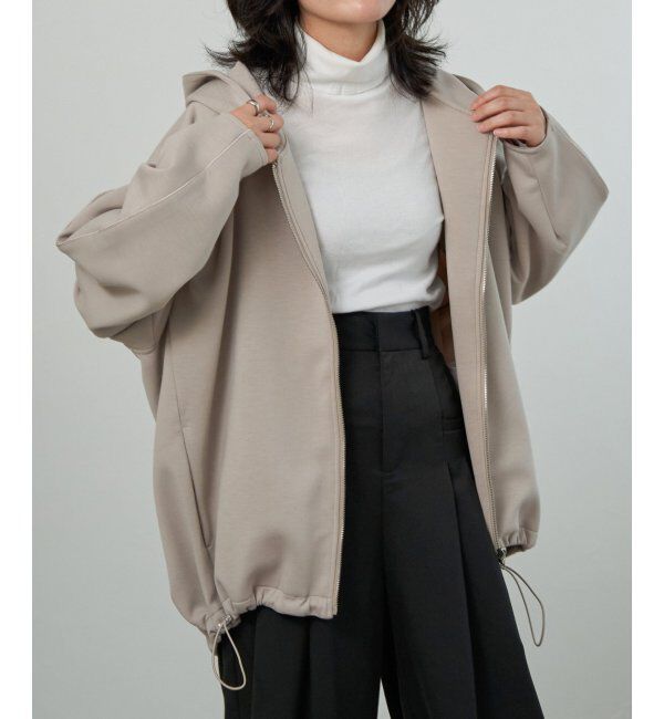 VENCE share style「ダンボールフードジャケット」|その他|ベージュ