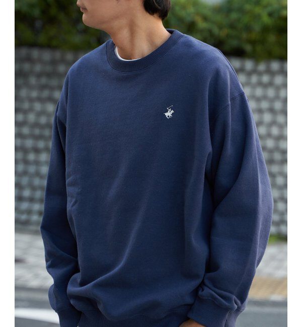 VENCE share style「BEVERLY HILLS POLO CLUB 裏起毛クルーネックプルオーバー」|スウェット・ジャージ|ブルー