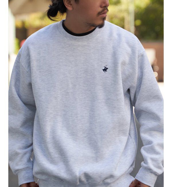 VENCE share style「BEVERLY HILLS POLO CLUB 裏起毛クルーネックプルオーバー」|スウェット・ジャージ|モクグレー
