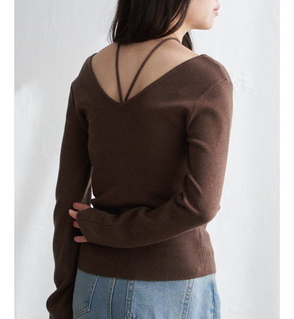 VENCE share style「チョーカー付き前後2WAYニット」|タンクトップ|