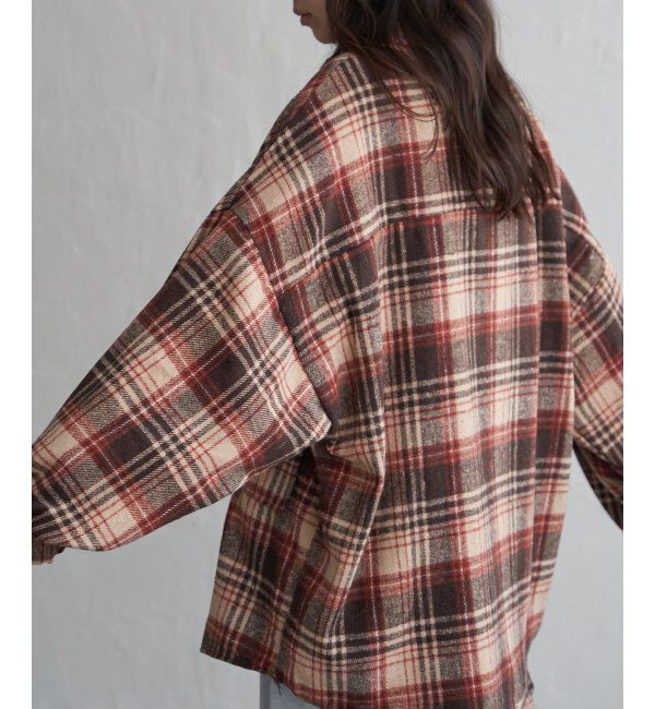 VENCE share style「起毛チェックオーバーシャツ」|シャツ・ブラウス|