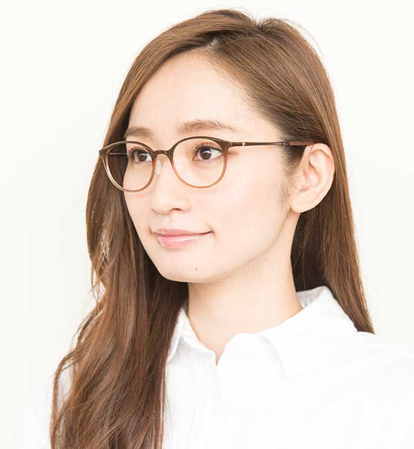  「ボストン型 めがね｜軽くて壊れにくい Zoff SMART Skinny」|メガネ|ブラウン1