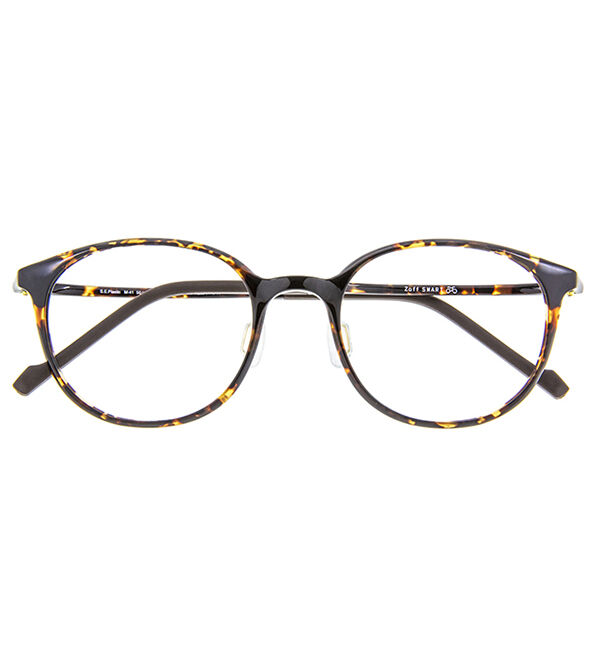  「ボストン型 めがね｜軽くて壊れにくい Zoff SMART Skinny」|メガネ|ブラウン2