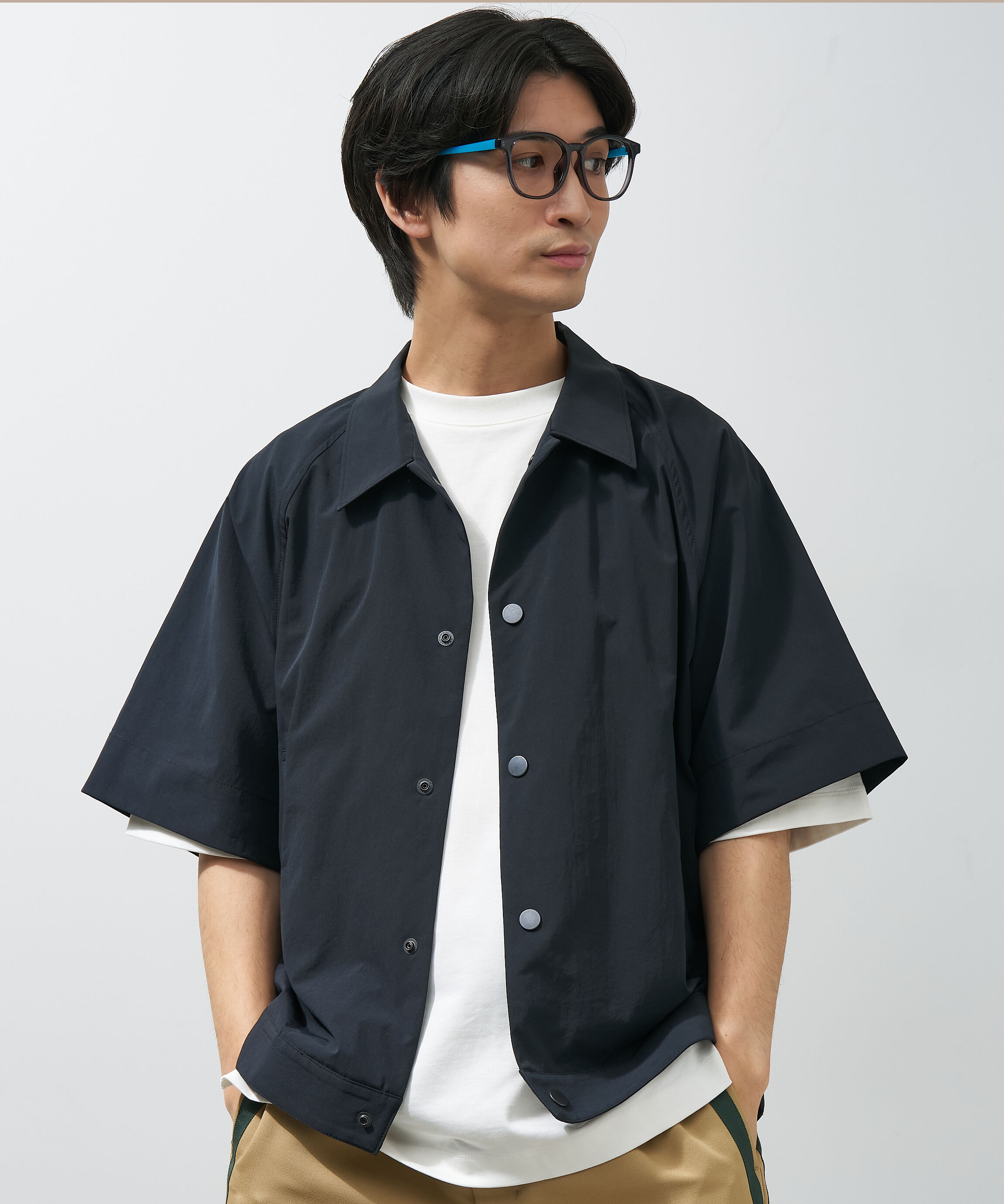  「Zoff | ウェリントン型 メガネ クリアフレーム 黒縁 伊達メガネ レンズ交換券付き」|メガネ|