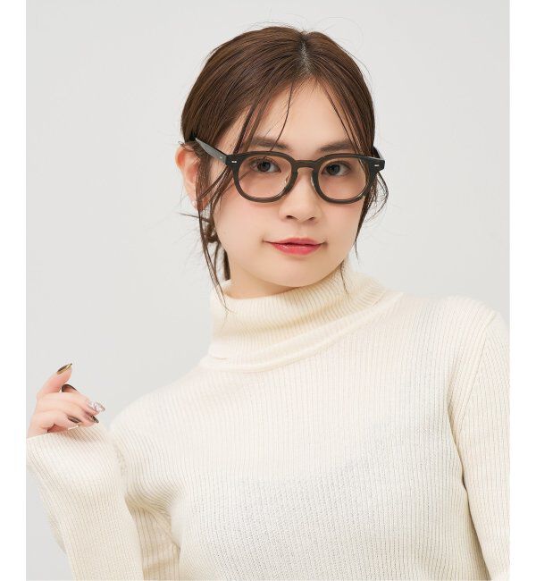  「Zoff｜FRUITS ZIPPER [仲川瑠夏(なかがわ るな)ﾓﾃﾞﾙ] メガネ | フルーツジッパー 眼鏡 レンズ交換券付」|メガネ|