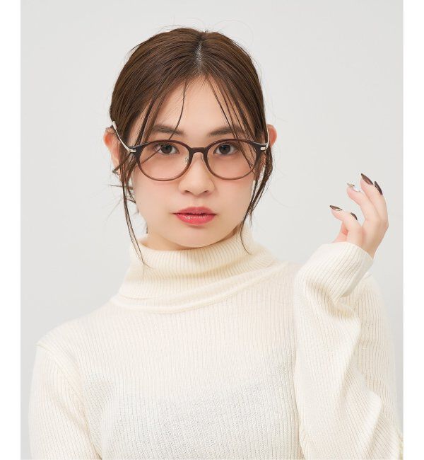  「Zoff｜FRUITS ZIPPER [松本かれん(まつもと かれん)ﾓﾃﾞﾙ] メガネ | フルーツジッパー 眼鏡 レンズ交換券付」|メガネ|