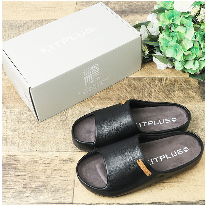 BACKYARD FAMILY「サンダル メンズ 通販 ルームシューズ コンフォートサンダル フェイクレザー レディース 前開き」|サンダル|