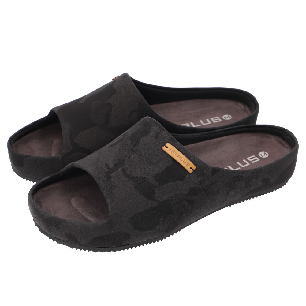 BACKYARD FAMILY「サンダル メンズ 通販 ルームシューズ コンフォートサンダル フェイクレザー レディース 前開き」|サンダル|ブラック2