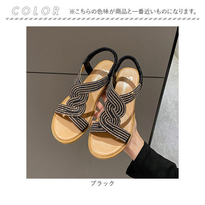 BACKYARD FAMILY「サンダル レディース かわいい 通販 ヒール ローヒール サマーサンダル 夏 夏用 ぺたんこ」|サンダル|