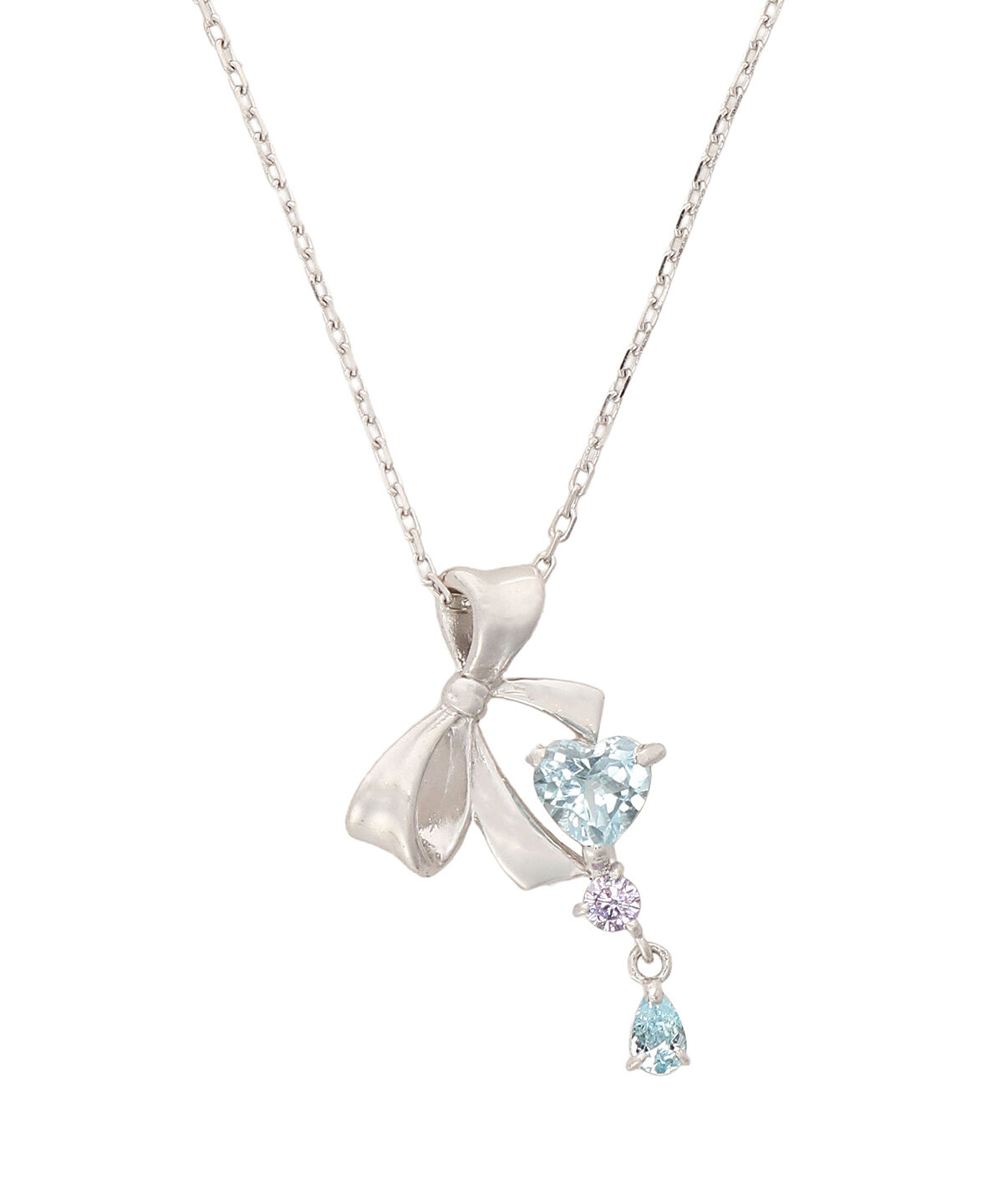 Samantha Tiara「リボンモチーフネックレス」|ネックレス|SILVER rhodiumﾒｯｷ