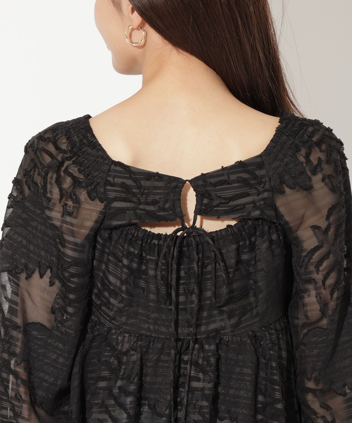 アンドクチュール「オパールシアーブラウス」|シャツ・ブラウス|