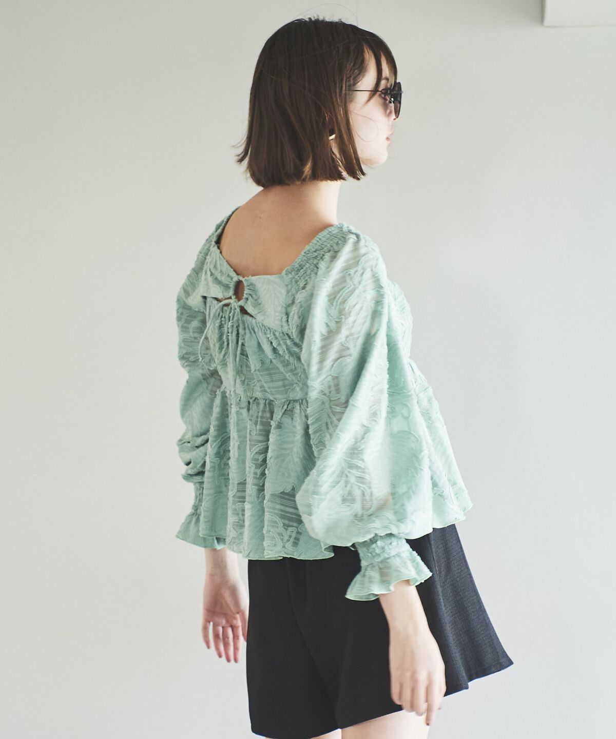 アンドクチュール「オパールシアーブラウス」|シャツ・ブラウス|