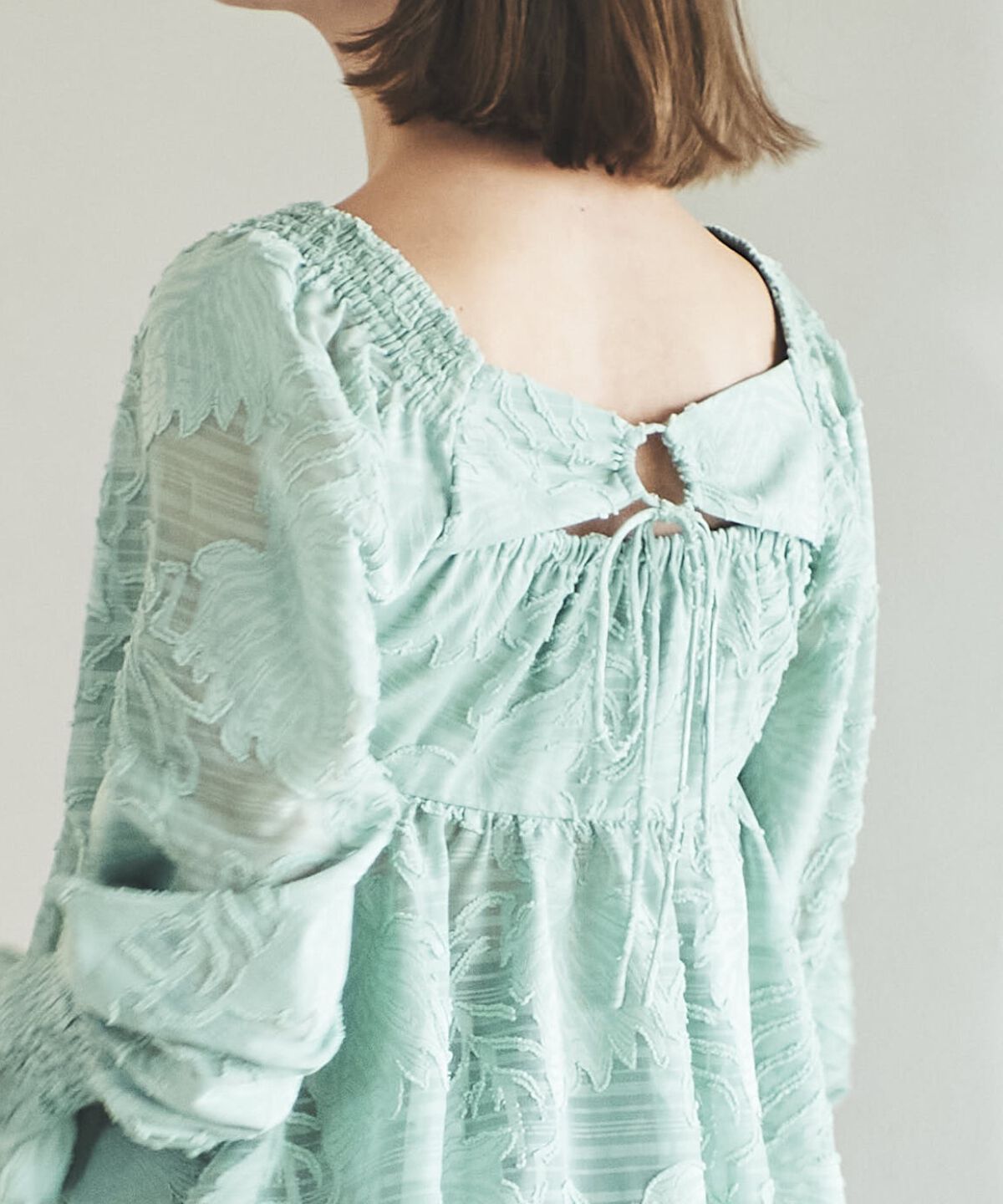 アンドクチュール「オパールシアーブラウス」|シャツ・ブラウス|